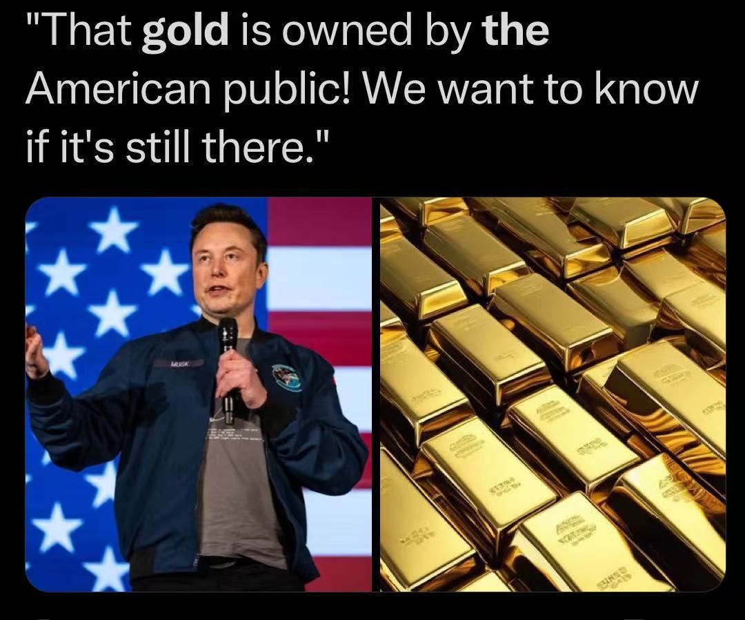 美国黄金储备有多少？马斯克扬言要审计